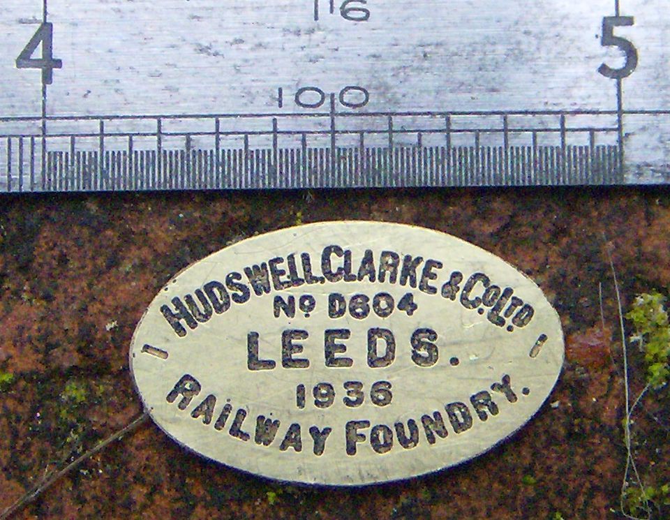 Hudswell Clarke Locomotive Plate